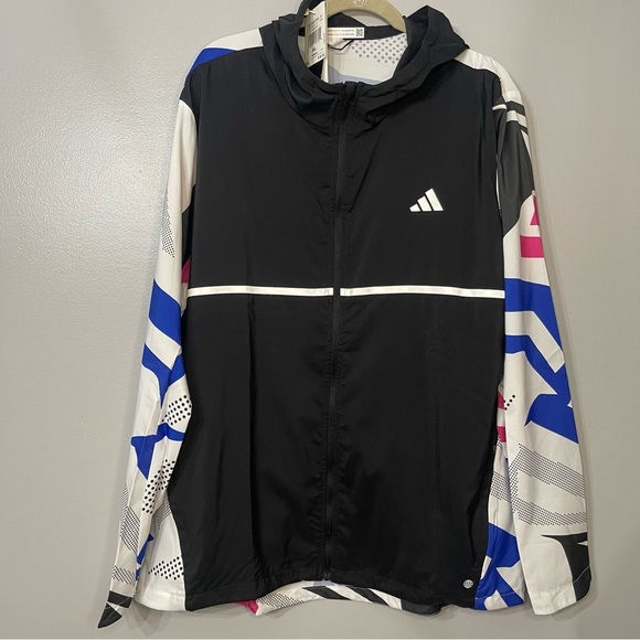 Adidas Black Jacket XL OWN THE RUN SEASONAL JACKET
BLACK - Picture 6 of 12